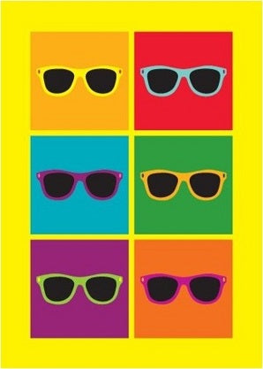 Sunglasses Pop Art- Greeting Card