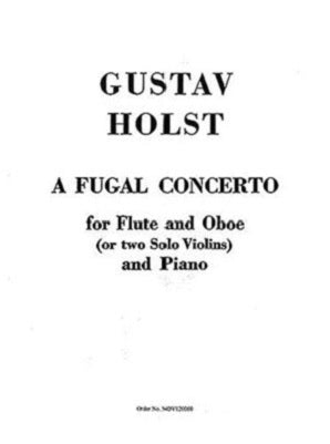 Holst Fugal Concerto Fl/Ob/Pno