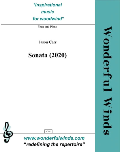 Carr, J -Sonata (2020)  for flute and Piano