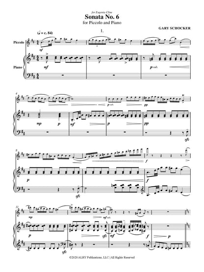 Schocker - Piccolo Sonata No. 6 for Piccolo and Piano