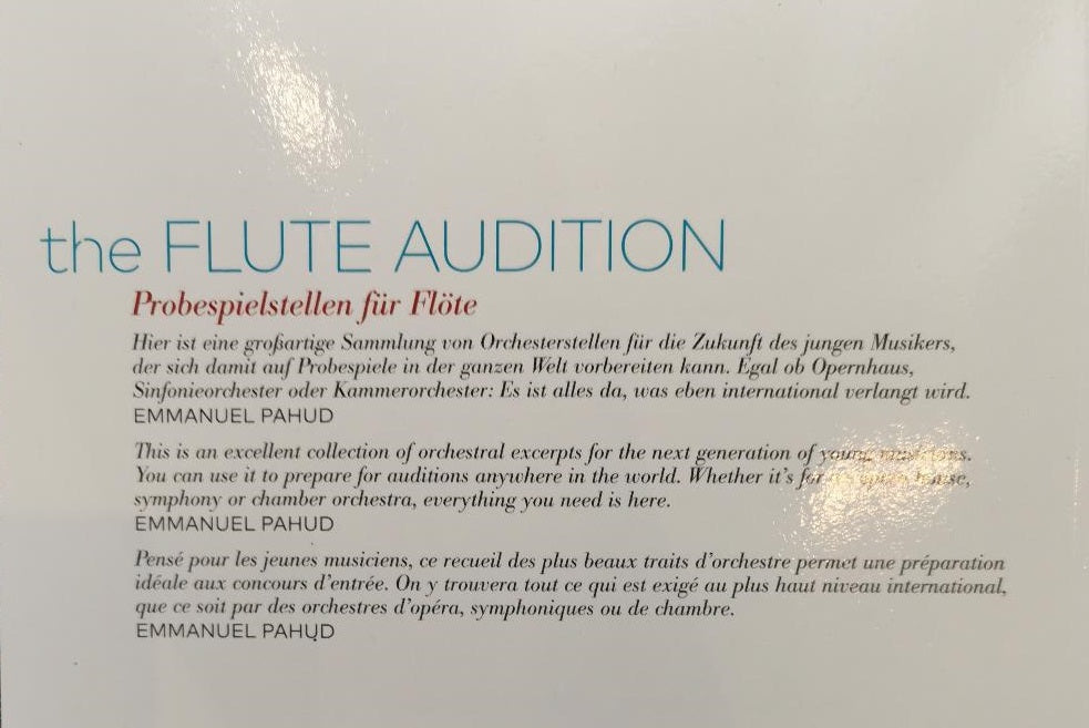 The Piccolo and Alto Flute Audition