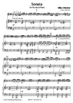 Mower, M  -Sonata for Piccolo & Piano
