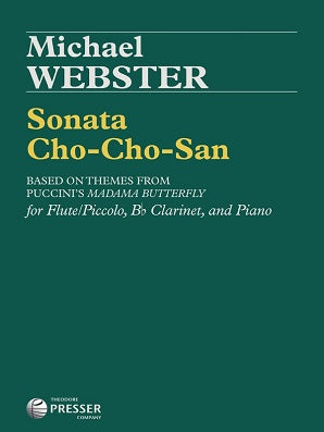 Webster - Sonata Cho-Cho-San flor flute clarinet with piano