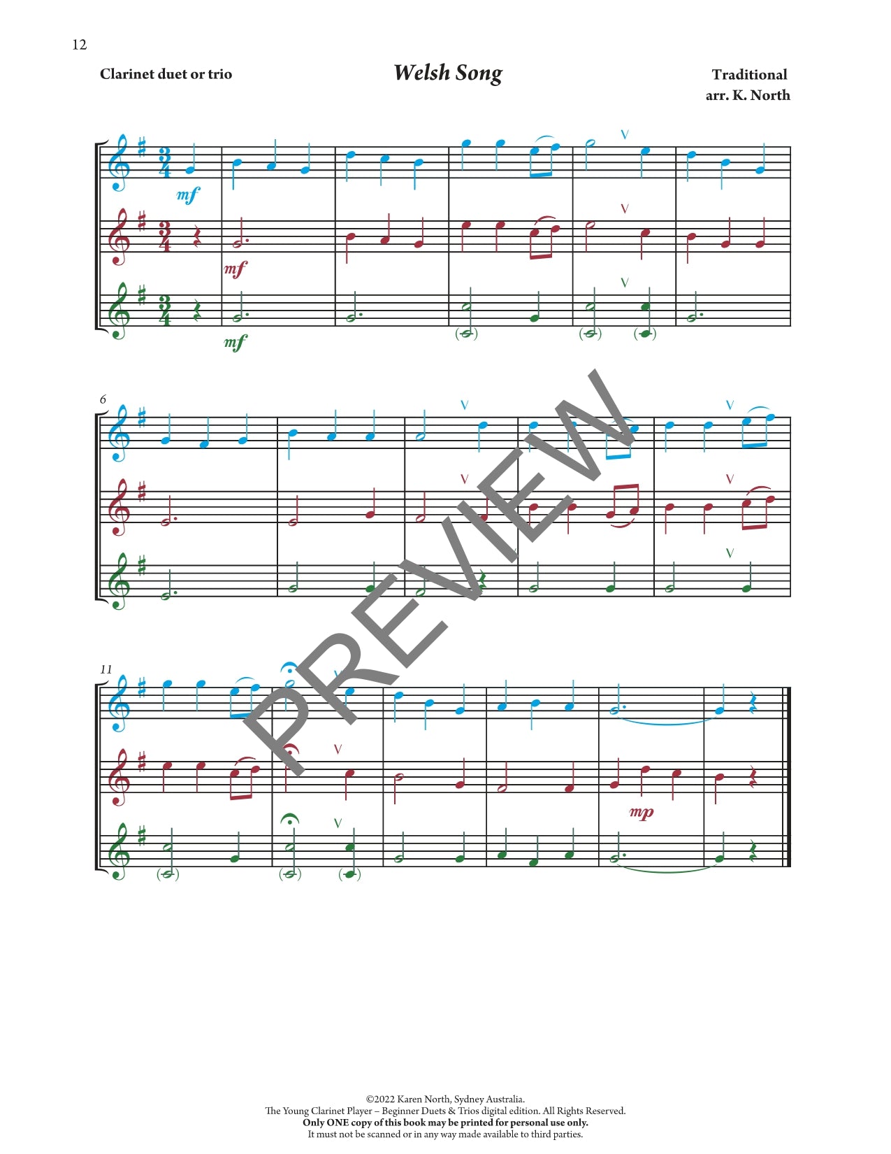 The Young Clarinet Player  Beginner Duets & Trios