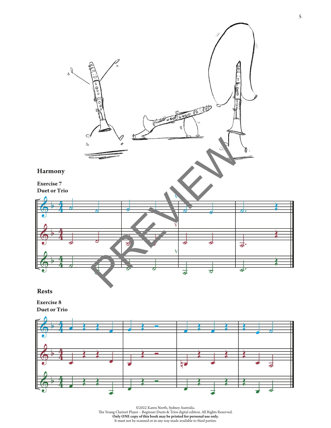 The Young Clarinet Player  Beginner Duets & Trios