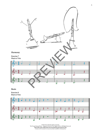 The Young Clarinet Player  Beginner Duets & Trios