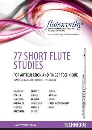 77 Short Flute Studies by Jocelyn Fazzone