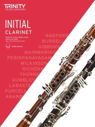 Trinity Clarinet Exam Pieces from 2023 Initial Score/Part