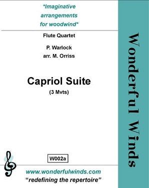 Warlock - Capriol Suite for 4 flutes
