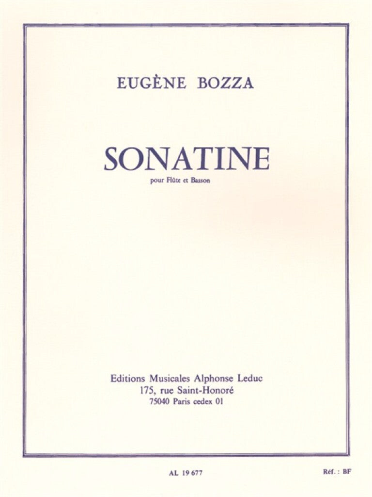 Bozza,E - Sonatine for flute and bassoon