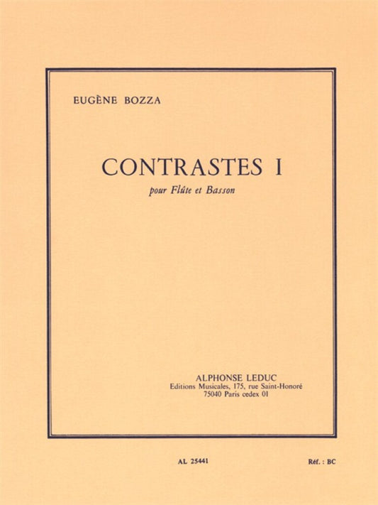 Bozza, E - Contrastes I for flute and bassoon