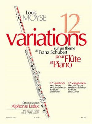 Moyse - Variations 12 on a theme of Schubert F/P (Leduc)