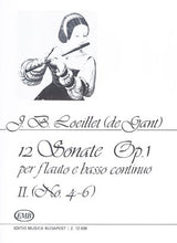 Loeillet, John - 12 Sonatas Op 1 Vol 2 Flute and BC - (EMB)