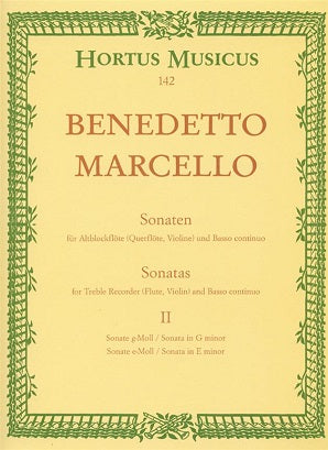 Marcello Benedetto	Sonatas from Op.2, Vol. 2:(No.3 G min; No.4 E min).