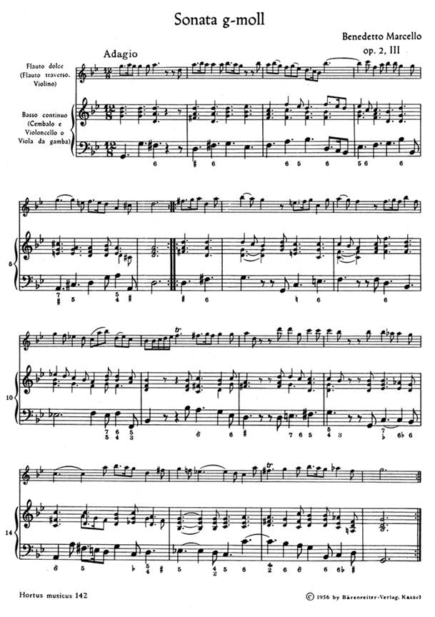 Marcello Benedetto	Sonatas from Op.2, Vol. 2:(No.3 G min; No.4 E min).