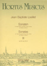 Loelliet -Sonatas (3), Vol. 3:(Op.3/12 E min; Op.4/11 C min; Op.4/12 A min).