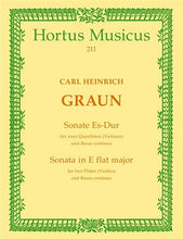 Graun Carl Heinrich	 - Sonata in E-flat.