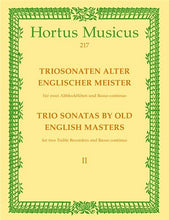 Various Composers 	Trio Sonatas by Old English Masters, Bk.2. (D Purcell, Sonata in F maj, R Valentine, Sonata in C min).