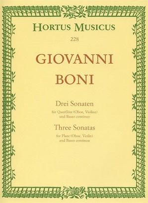 Boni Giovanni	Sonatas (3) (D min, E min, A maj).