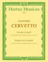 Cervetto Giacomo Basevi - Sonata in D minor, Op.3/6.