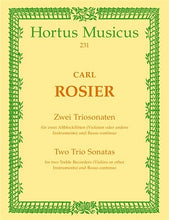 Rosier Carl	Trio Sonatas (2) (D min, C min).