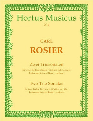 Rosier Carl	Trio Sonatas (2) (D min, C min).