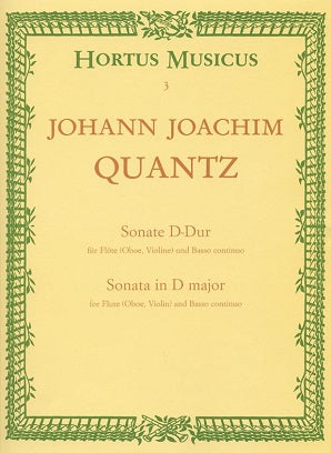Quantz Johann Joachim - Sonata in D from Fuerstenbergiana.