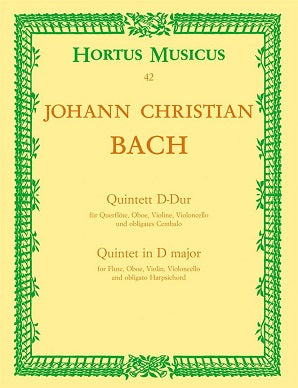 Bach Johann Christian	Quintet in D.