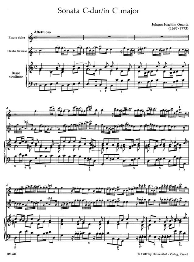 Quantz Johann Joachim	Trio Sonata in C.