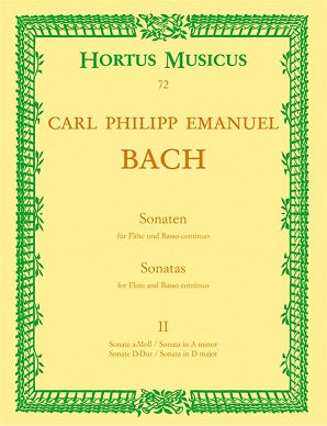 Bach Carl Philipp Emanuel -Sonatas (2), Vol.2: in A minor & D (Wq 128 & 131).