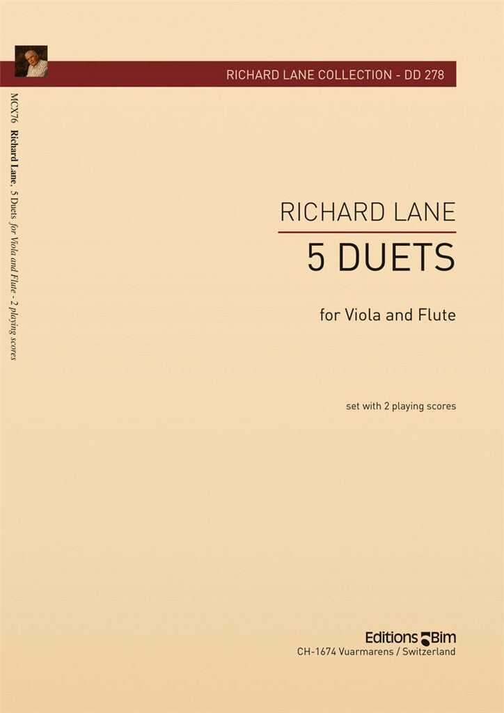 Lane Richard - 5 duets for flute and viola