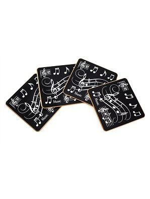 Four Musical Notes Coasters