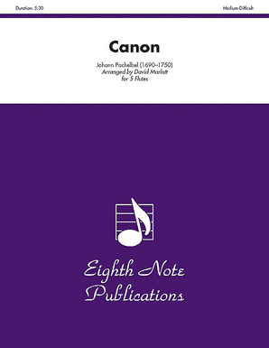 Pachelbel/Marlett - Canon  for 5 flutes