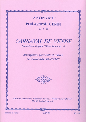 Genin, P - Carnaval de Venise Op 14 Flute/Guitar