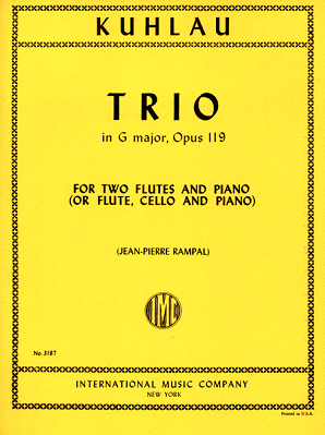 Kuhlau ,Friedrich - Trio in G Major op 119 for flute, cello and piano (IMC)