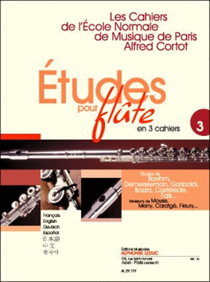 Etudes Pour Flute (Cahiers de L'Ecole Normale de Musique) Volume 3