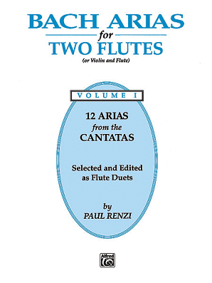 Bach/Rensi-Bach Arias for Two Flutes, Volume 1 for two flutes