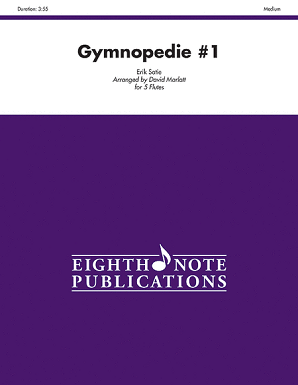 Satie/Marlatt - Gymnopedie #1 for 5 flutes