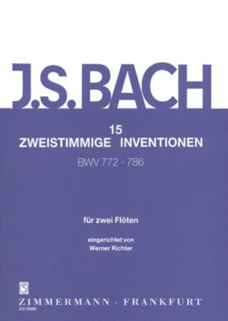 Bach - 15 Two-Part Inventions BWV 772-786 for two flutes