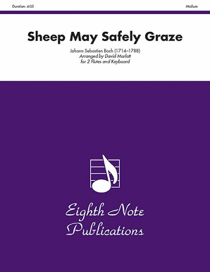 Bach/Marlett - Sheep May Safely Graze for two flutes and piano