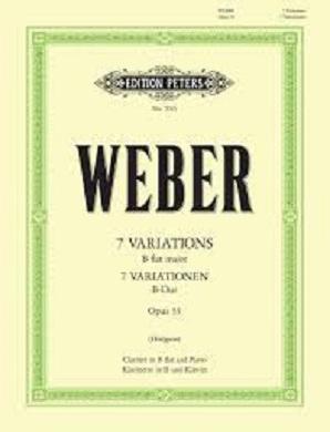 Weber - 7 Variations in B Flat Major Op. 33 for clarinet and piano