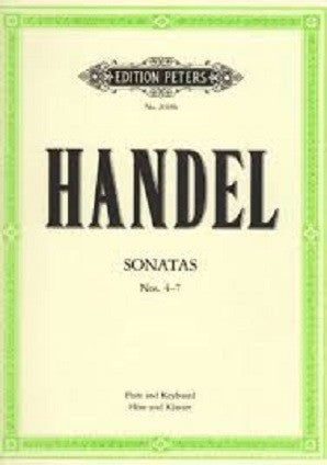 Handel, G F - Flute Sonatas Vol. 2 Nos. 4-7 (Peters)