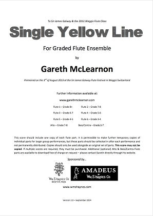 Mclearnon, G - Single Yellow Line for flute choir