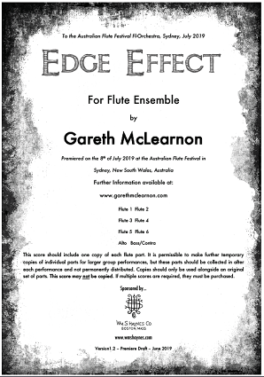 Mclearnon, G - Edge Effect for flute orchestra