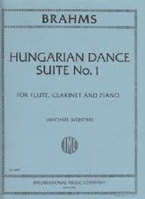 Brahms Hungarian Dance Suite No. 1 Flute, Clarinet and Piano