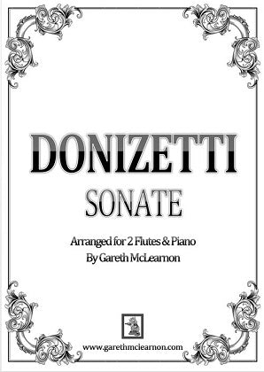 Mclearnon, G - Donizetti Sonate for Two Flutes & Piano