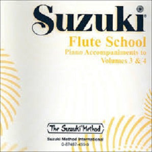 Suzuki Flute School Volume 3 & 4 Piano Accomp CD