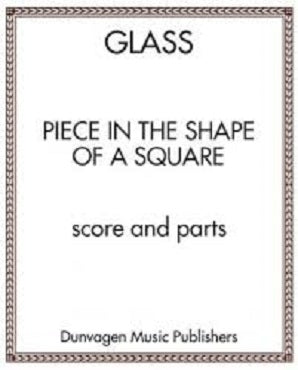 Glass Phillip - Piece in the Shape of a Square 2 Flutes