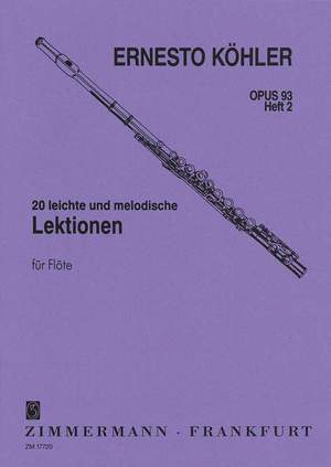 Koehler, E: 20 easy melodic progressive Exercises op. 93 Heft 2