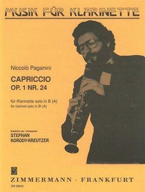 Paganini - Capriccio Op. 1 No. 24 for solo clarinet